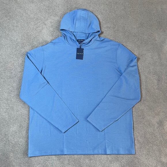 Peter Millar Crown Crafted Excursionist Flex Popover Hoodie Wool Blend Men's XXL - Picture 3 of 6